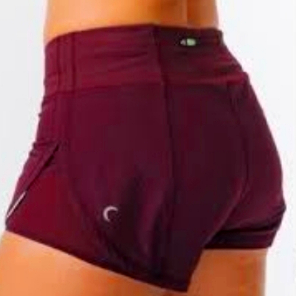 Zyia plum mesh energy shorts